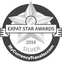 Silver Winner - MyCurrencyTransfer.com's Expat Stars Awards 2014