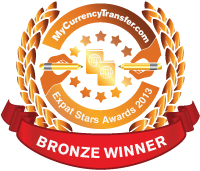 Bronze Winner - MyCurrencyTransfer.com's Expat Stars Awards 2013
