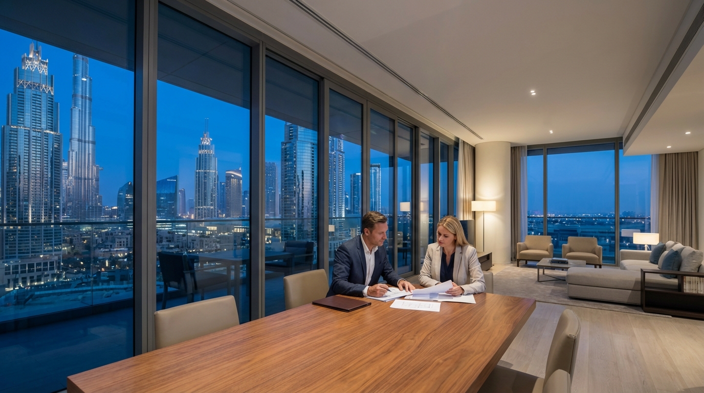 Modern Dubai Downtown architecture - property investment for German buyers