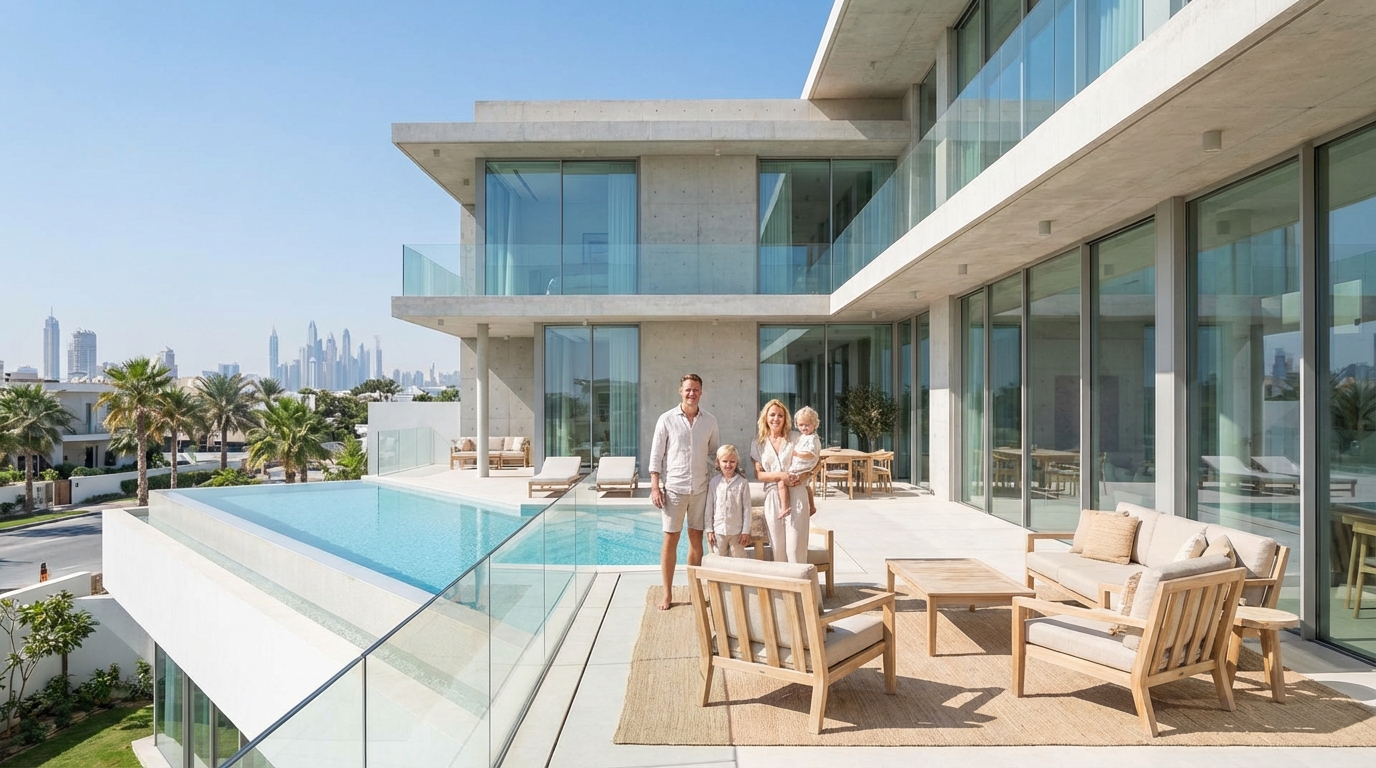 Minimalist Dubai architecture - property investment for Swedish buyers