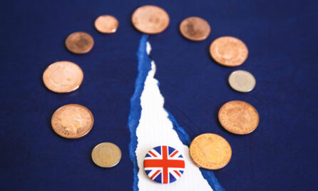First hard data for post brexit