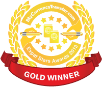 Gold Winner - MyCurrencyTransfer.com's Expat Stars Awards 2013