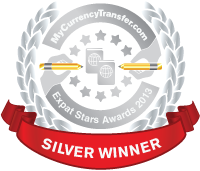 Gold Winner - MyCurrencyTransfer.com's Expat Stars Awards 2013